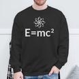 Fun EMc^2方程式 物理学 相対性 アトムロゴ EMc2 スウェットシャツ 高齢者への贈り物